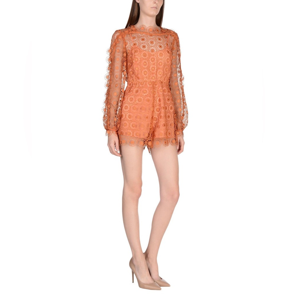 Alice McCall “Send my love” Romper in Orange